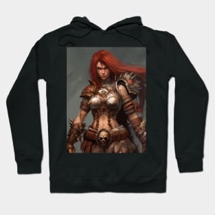 Diablo Barbarian Female Hoodie